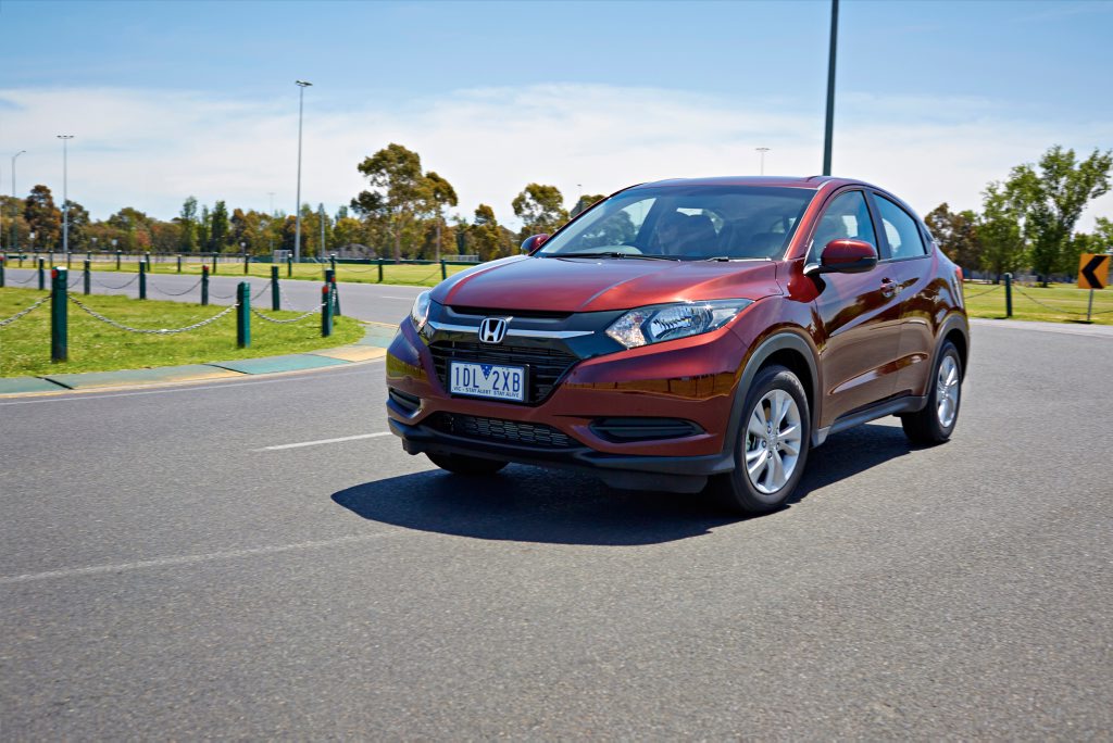 2015 Honda HR-V in entry-level VTi trim. 2015 Honda HR-V in entry-level VTi trim.